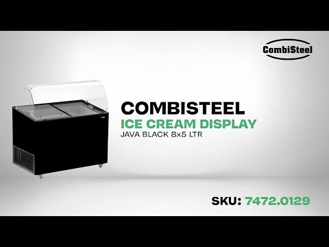 Combisteel Ice Cream Display Java Black 8x5L, Static Cooling 6