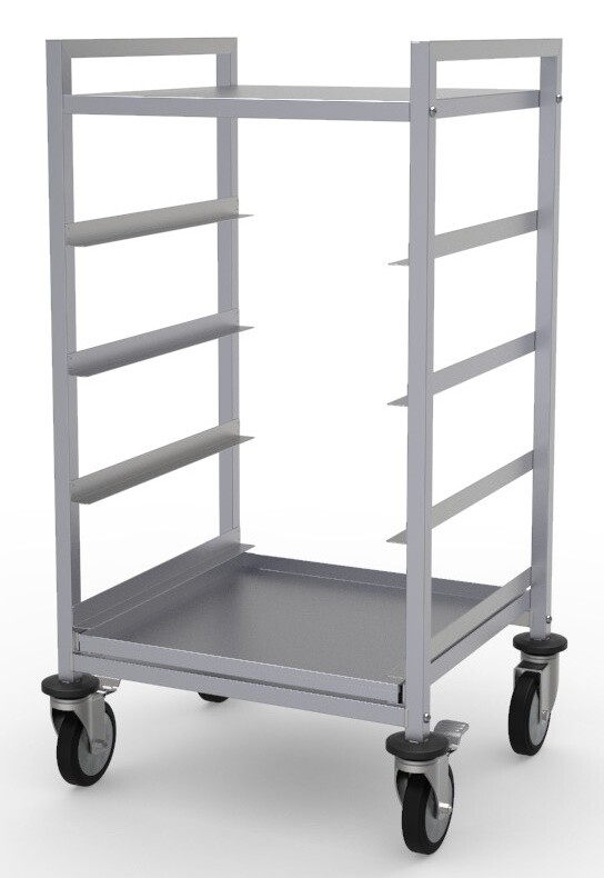Basket Trolley 500x500, 4 Guide Pairs, 15kg Per Shelf 1