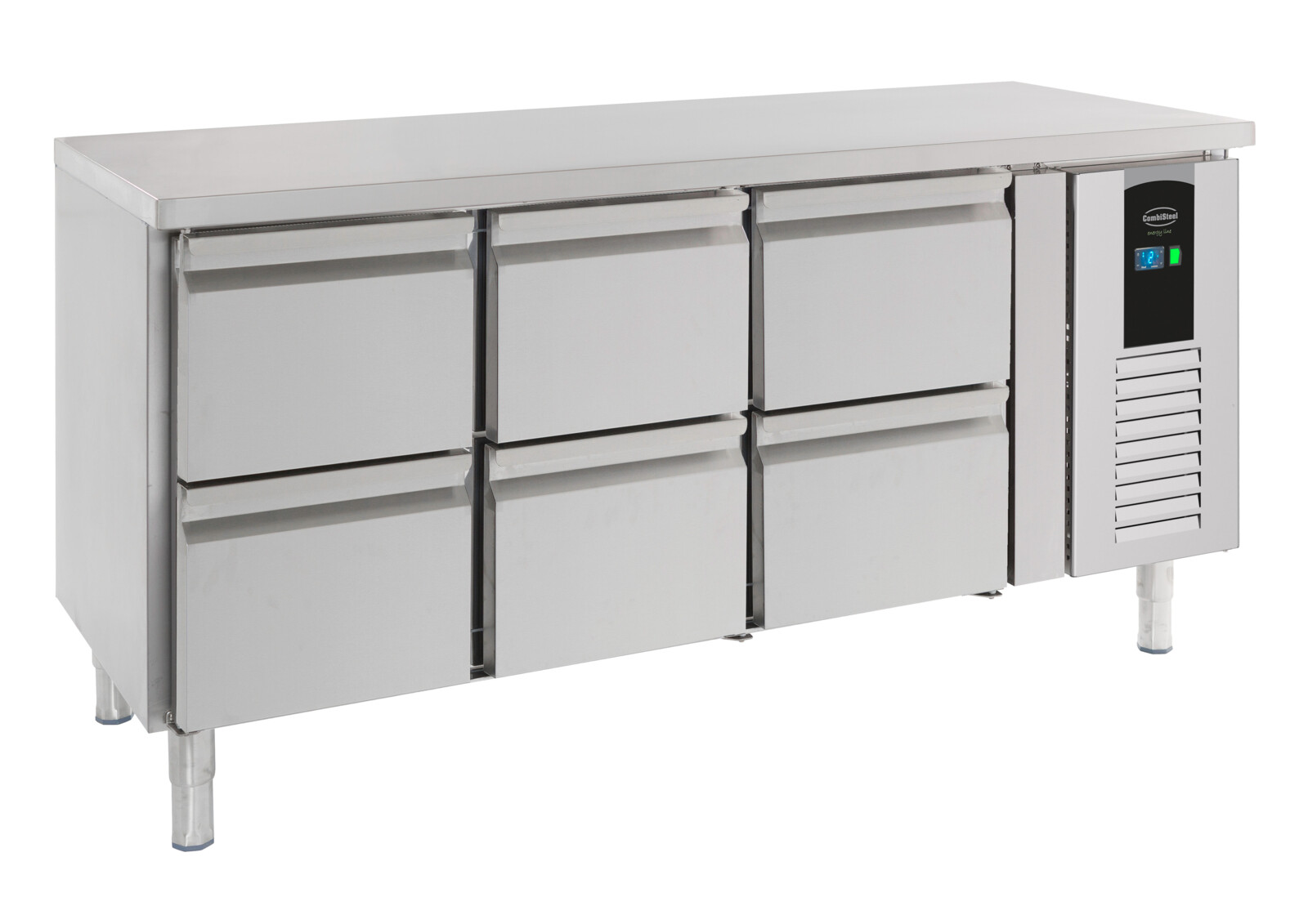 Combisteel 700 Refrigerated Counter 6 Drawers, 158L Energy Line 1