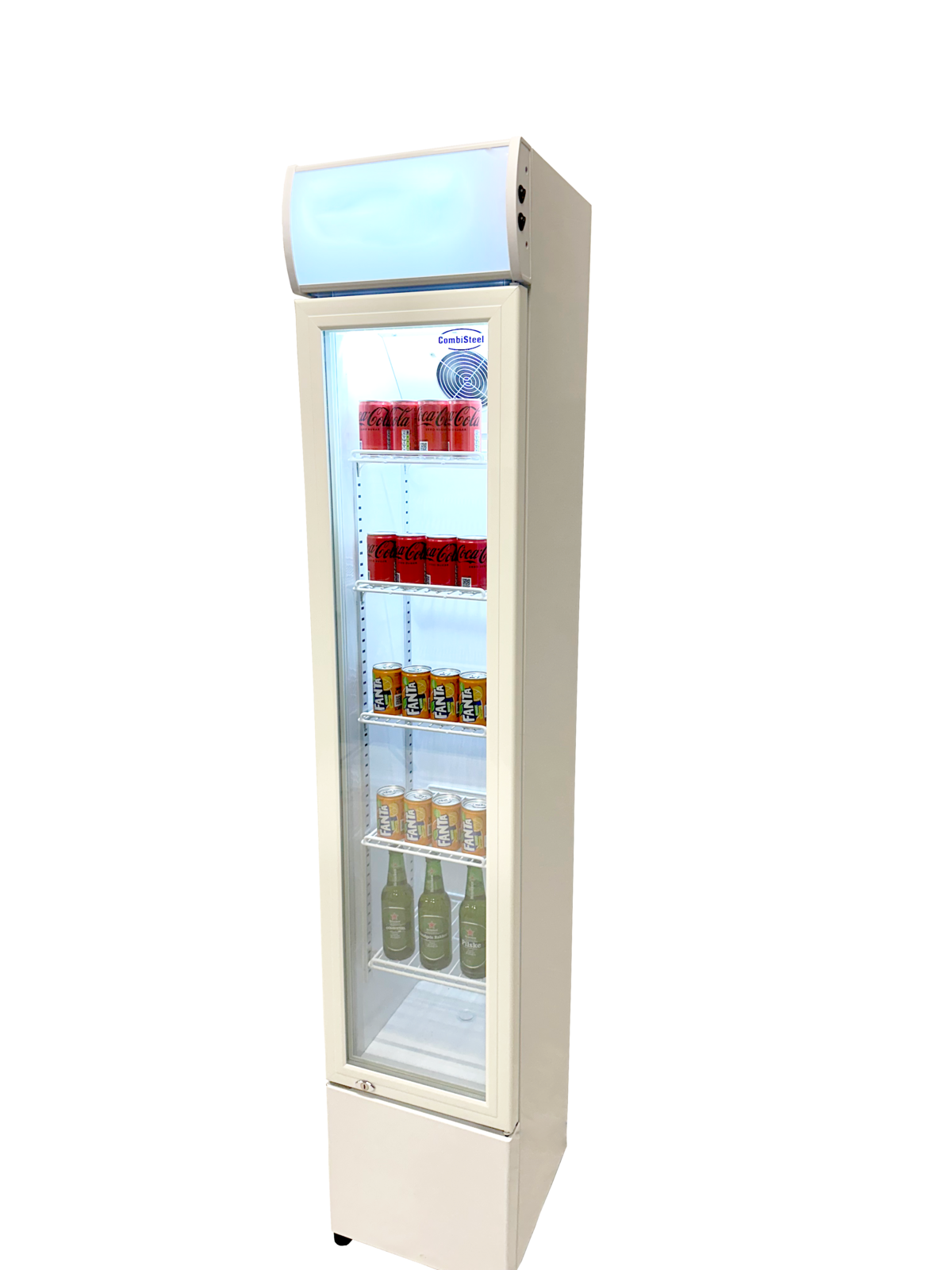 Combisteel Glass Door Refrigerator Narrow 105L, 360mm Width 6