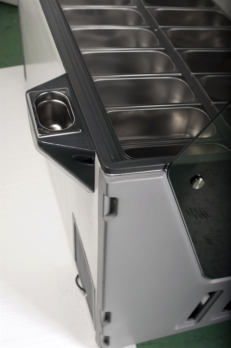 Combisteel Hawai Ice Cream Display 16x5L, Mobile, LED Lighting 3