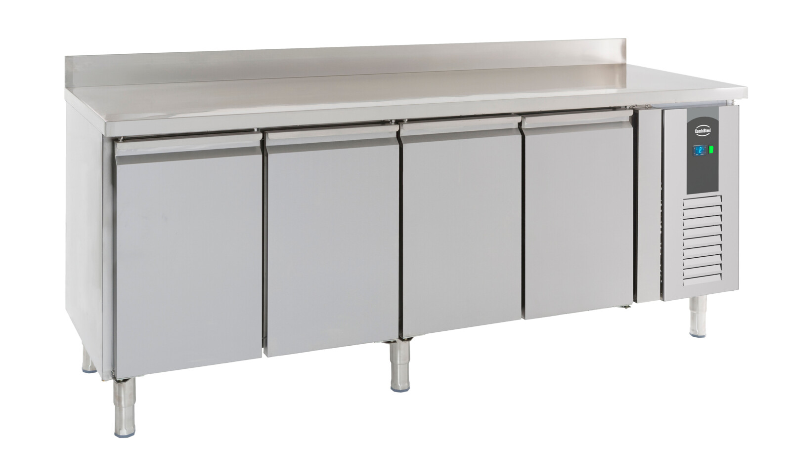 Combisteel Refrigerated Counter Upstand 4 Doors, 223cm, 4x GN 1/1 1