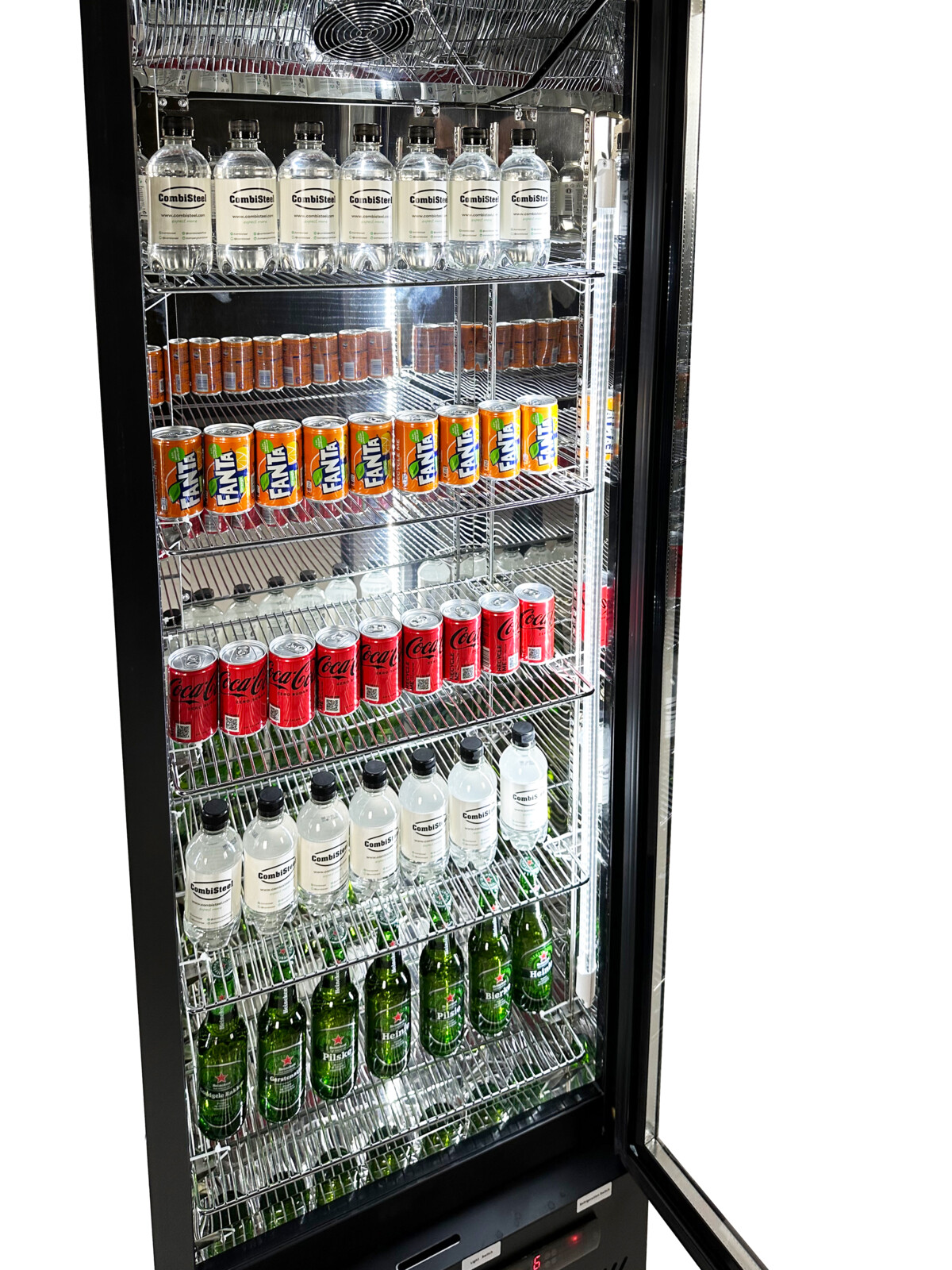 Combisteel Backbar Cooler MVC-293, 293L Black Single Door 5