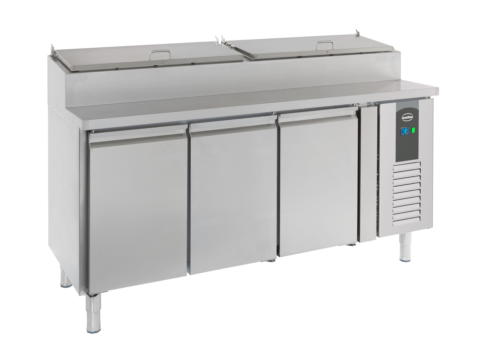 Combisteel Saladette 3 Door Refrigerated Prep Table, 8x1/3 GN 1