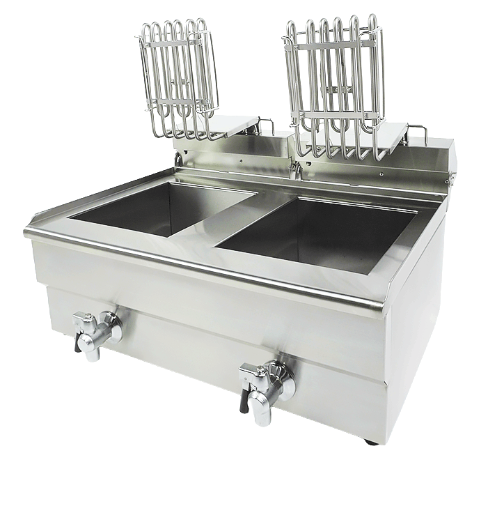 Combisteel Electric Counter Fryer 2x10L, Dual Zone, 2x5kW 4