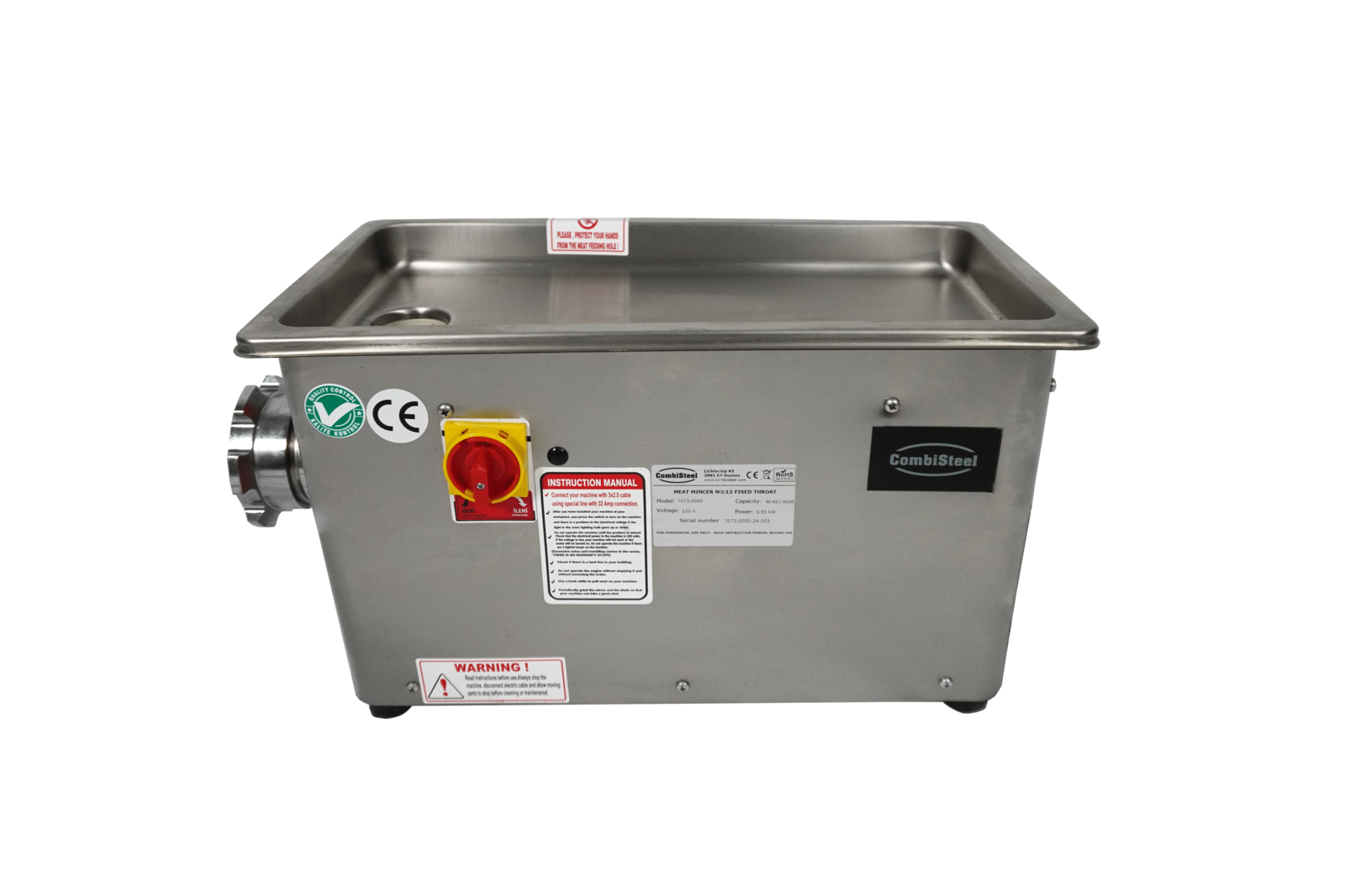 Combisteel Meat Grinder 90kg/h, 230V, Fixed Head Professional 2