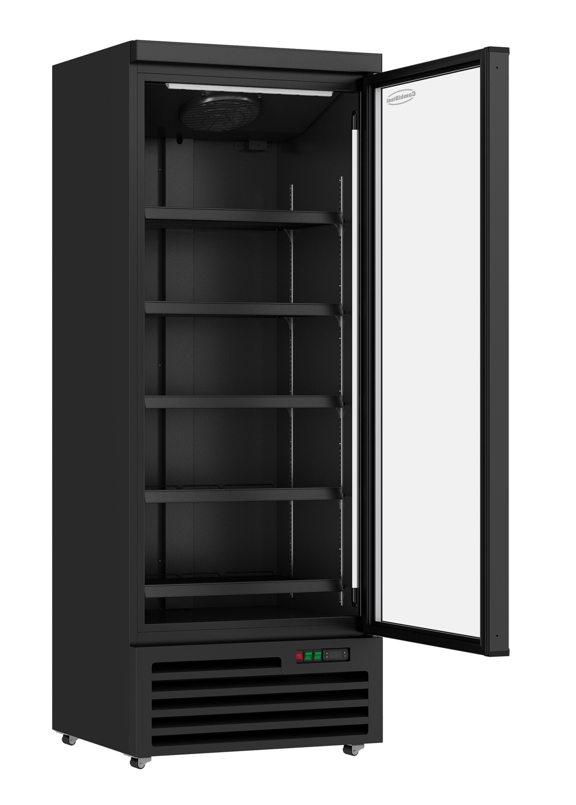 Combisteel Glass Door Refrigerator 600L Black JDE-600R BL 2