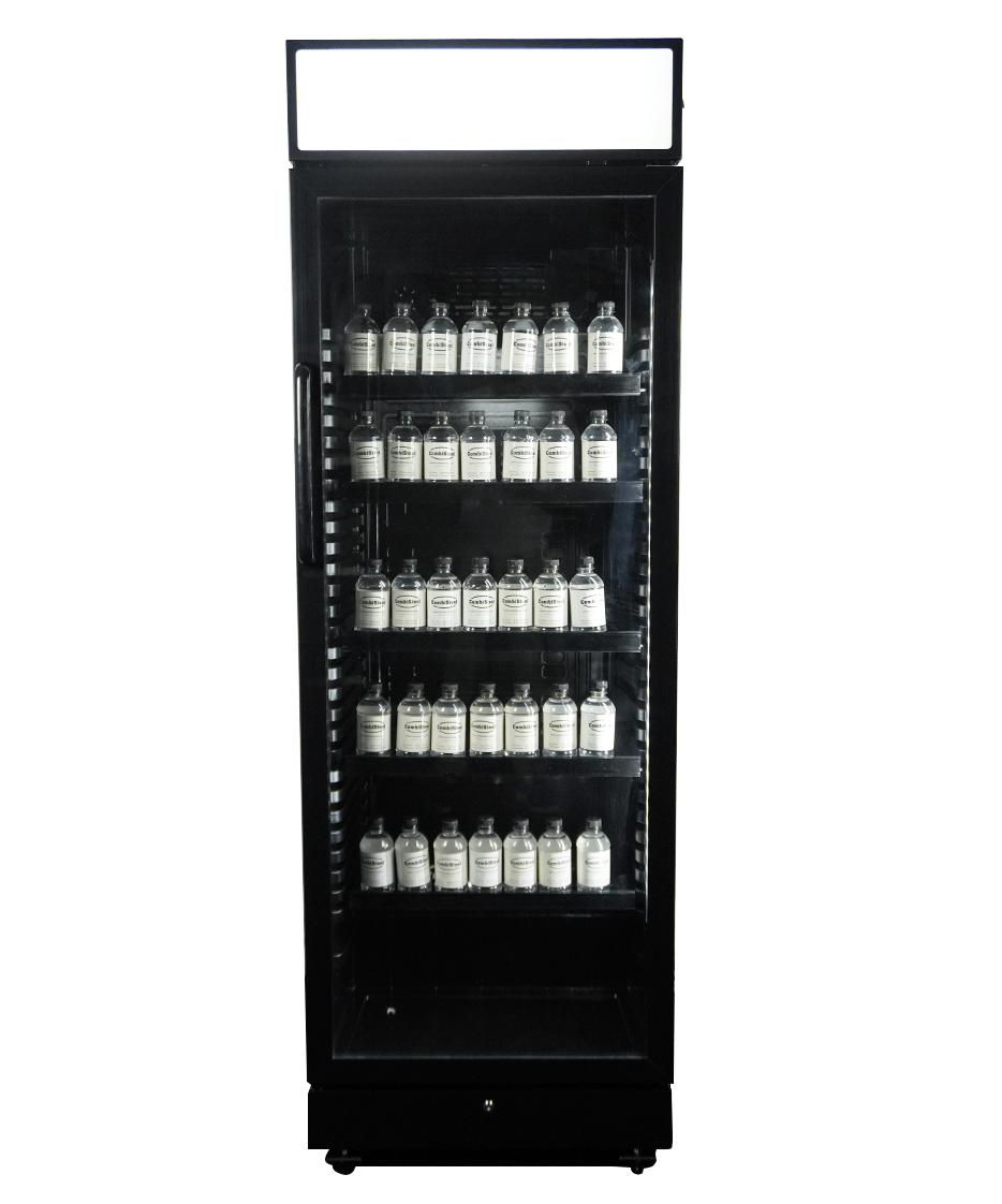Combisteel Glass Door Refrigerator SVE-450 BLC, 400L, Black with Lightbox 4
