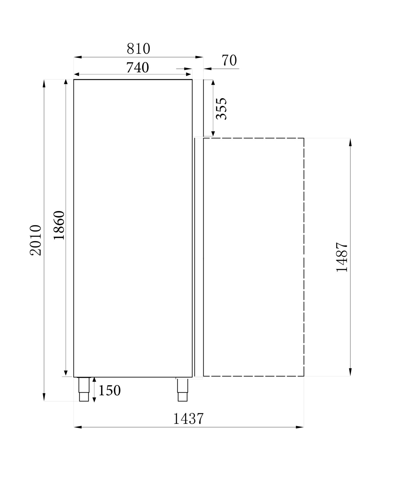 Combisteel Static Freezer 600L, Stainless Steel, Digital Control 4