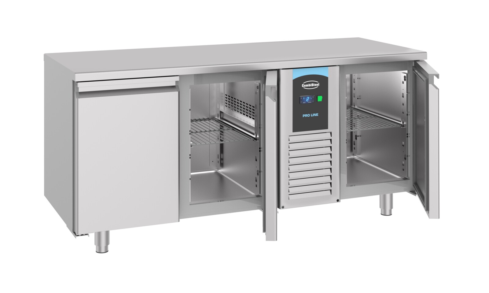 Combisteel 3 Door Refrigerated Counter 474L, -22°C Freezer Monoblock 2