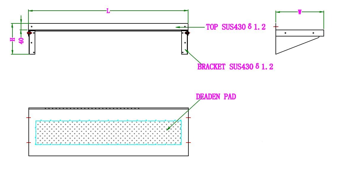 Combisteel Stainless Steel Wall Shelf 600x300mm, 30kg Capacity 2