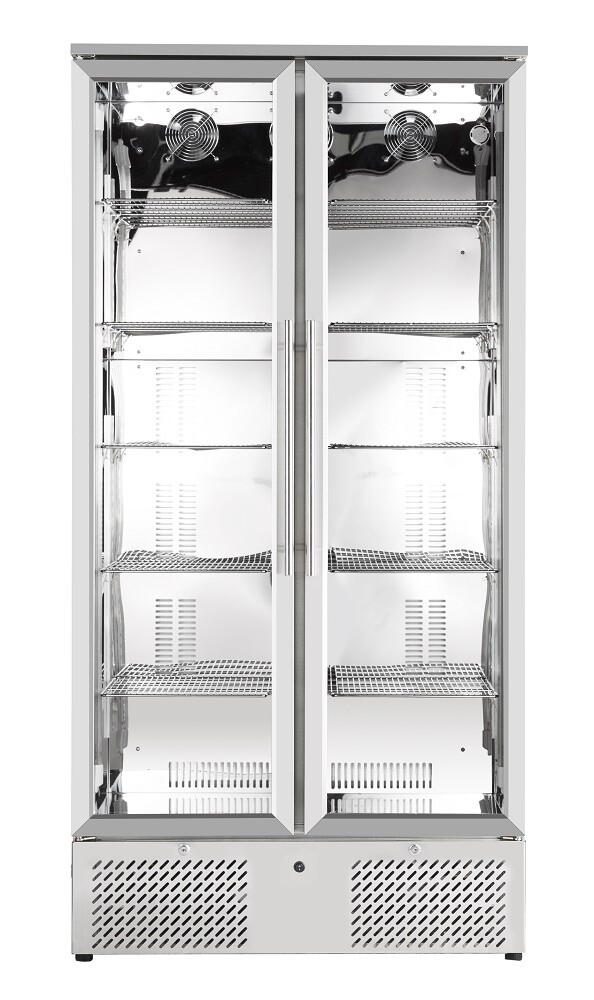 Combisteel Backbar Cooler High 458L Stainless Steel 2-Door 3