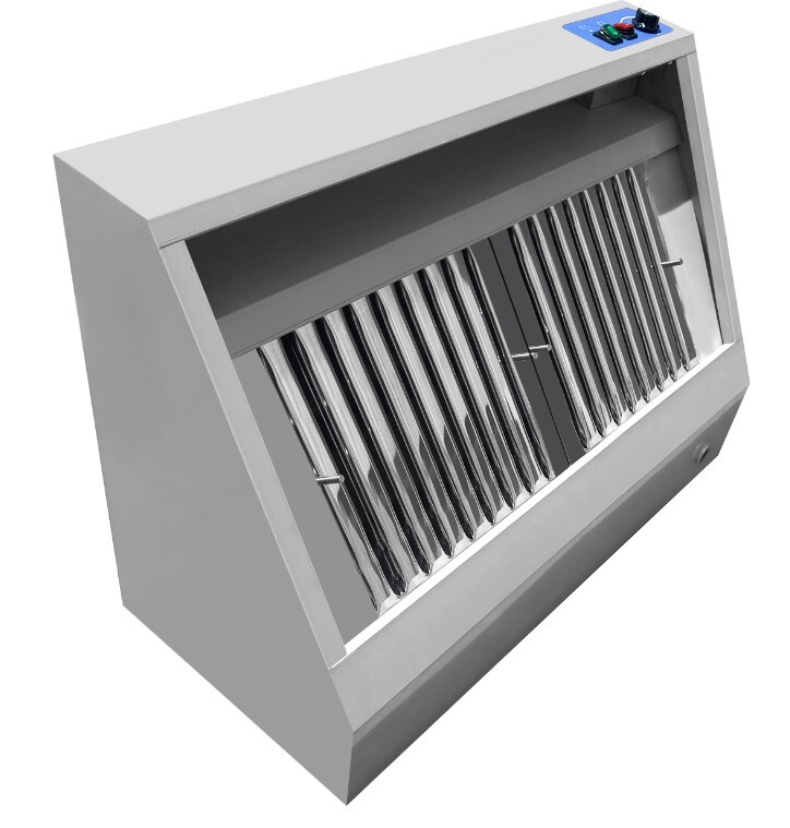 Combisteel Wall-Mounted Hood 1200mm, 2000 m³/h, Complete 2
