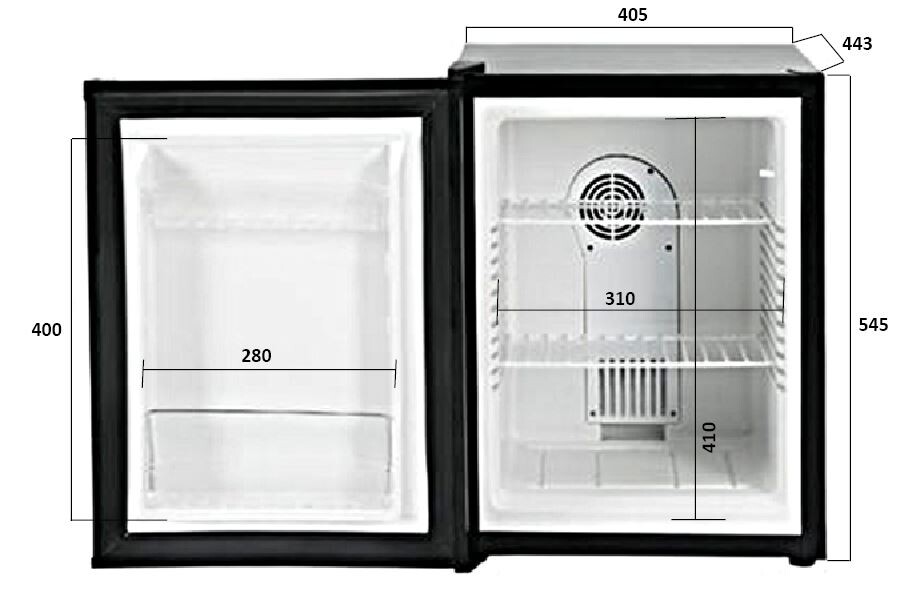 Combisteel Minibar 40L Peltier System, Compact Hotel Refrigeration 6
