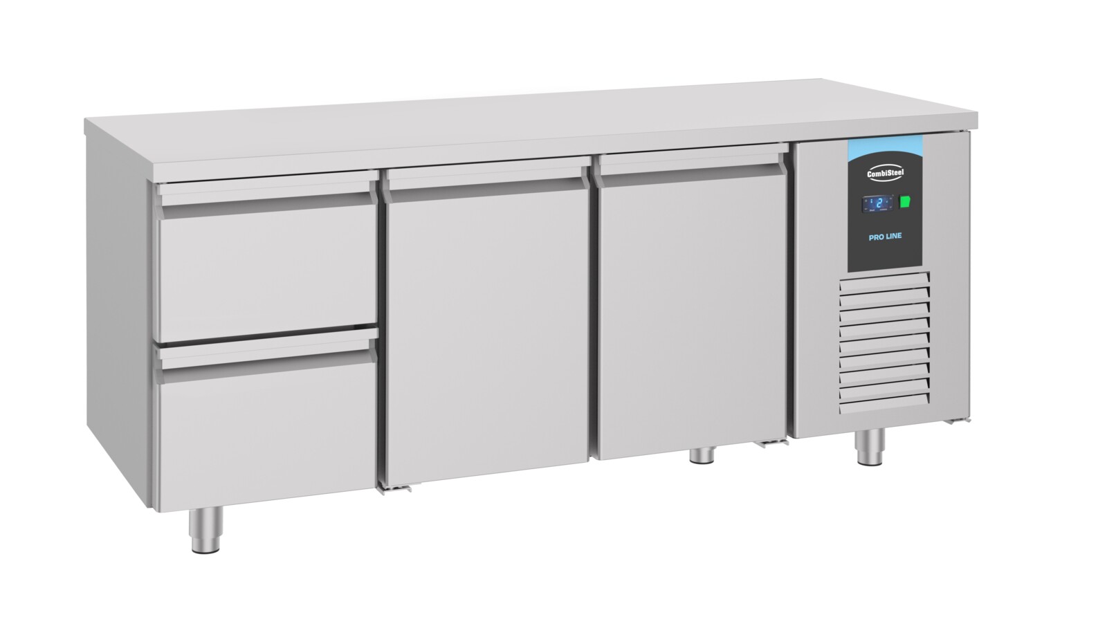 Combisteel 700mm Refrigerated Counter 2 Doors 2 Drawers, 474L Energy Line 1