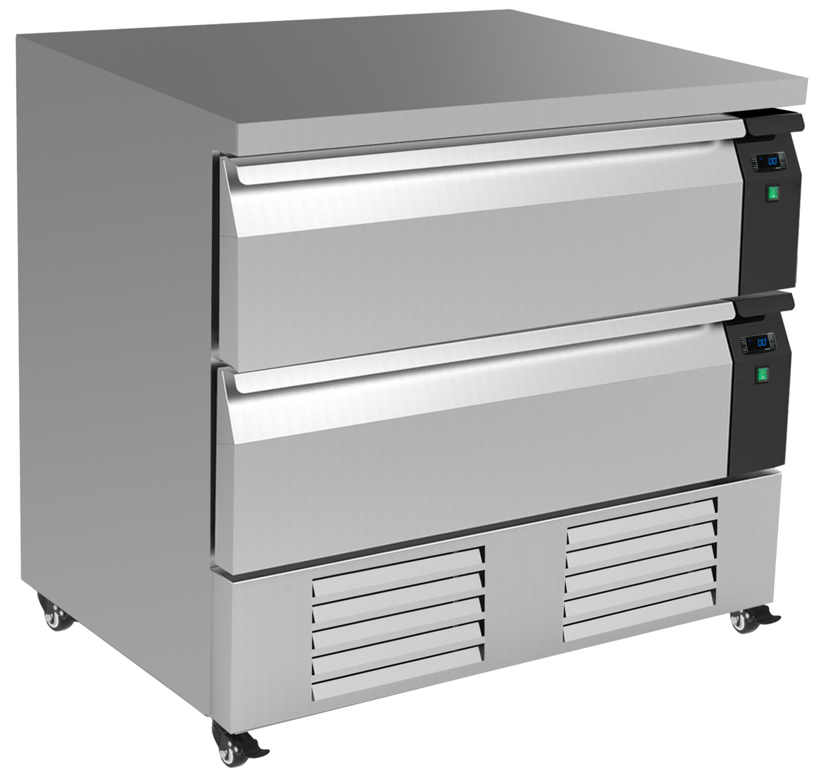Combisteel Switchable Refrigerated Freezer Counter 2 Drawers 4x 1/1GN 1