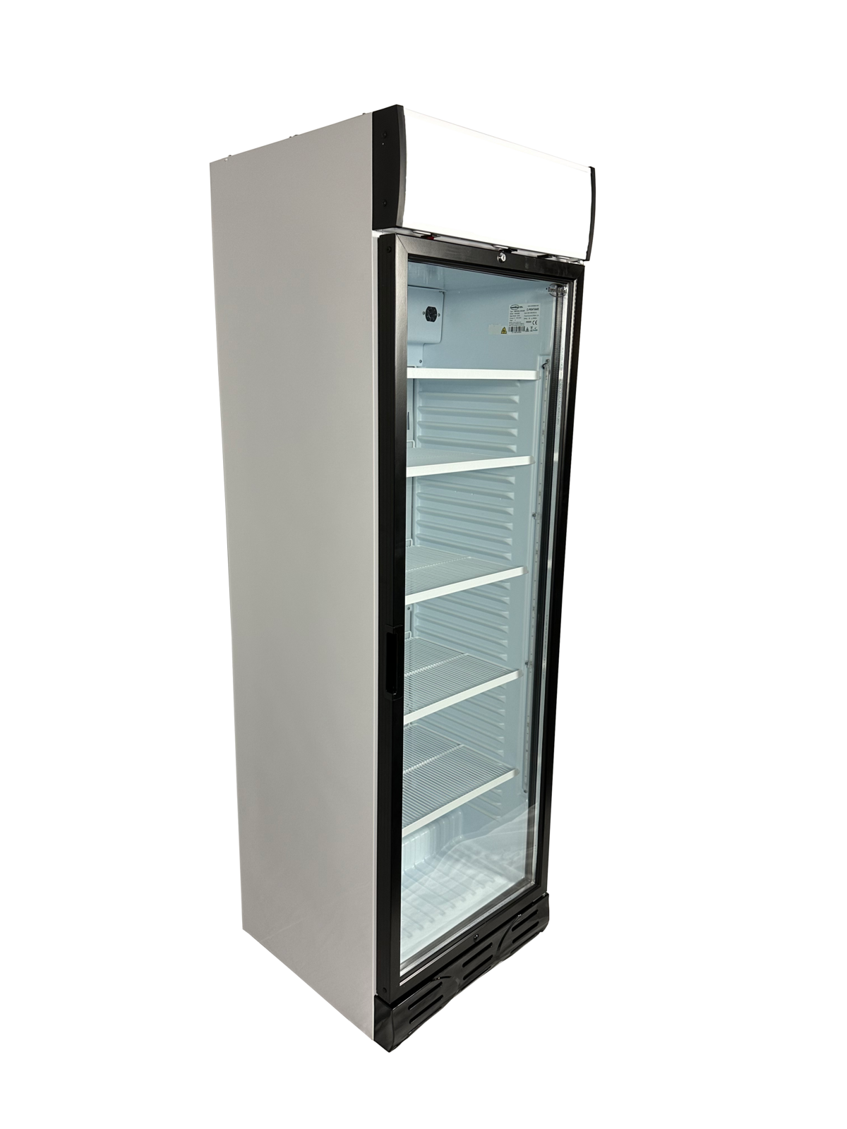 Combisteel Glass Door Refrigerator 382L, Left Hinge, LED Display 4