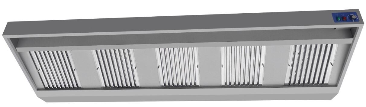 Combisteel Wall-Mounted Hood 3000mm, 3000 m³/h Extraction 2