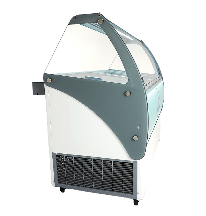 Combisteel Ice Cream Display Curacao 10x5 Ltr, Mobile Static Cooling 5