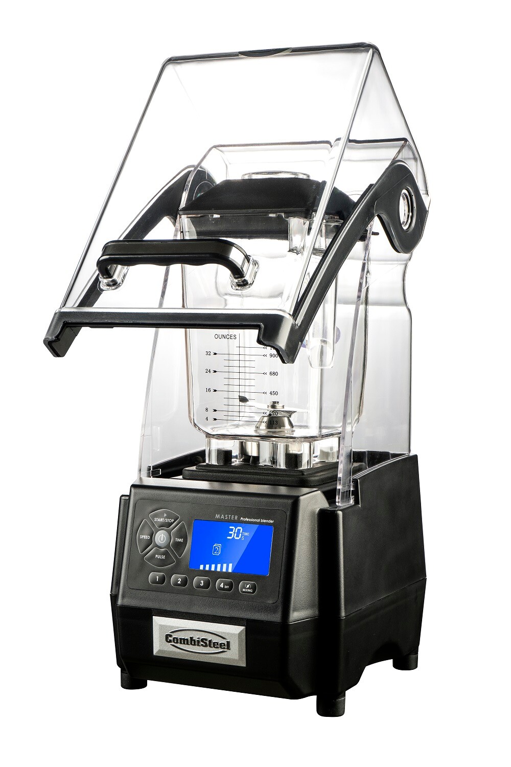 Combisteel Commercial Blender 2L with Noise Reduction Hood, 1.5kW 3