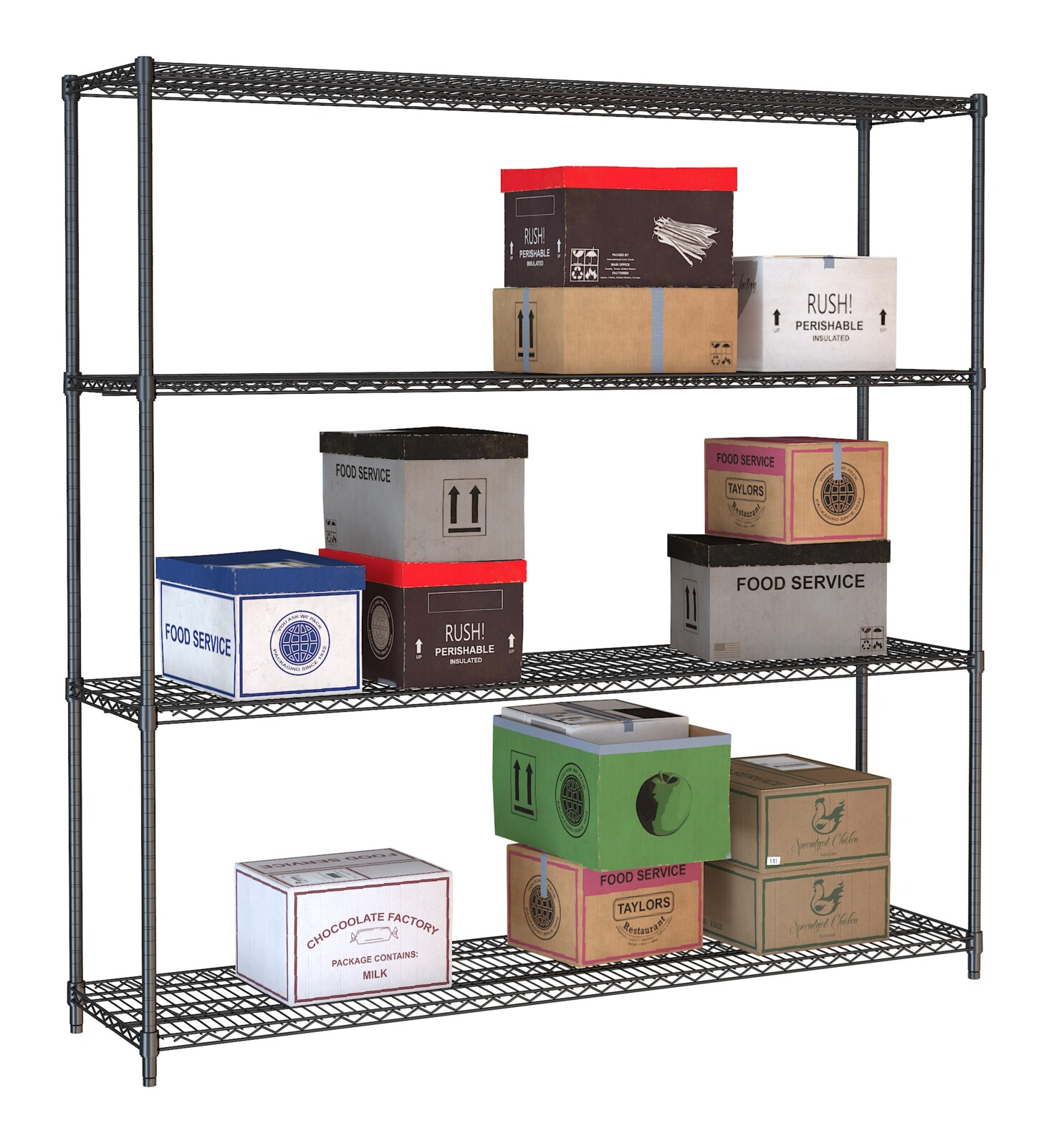 Creative Kitchen 4-Level Shelf Unit 1800x1800mm, 180kg Capacity 2