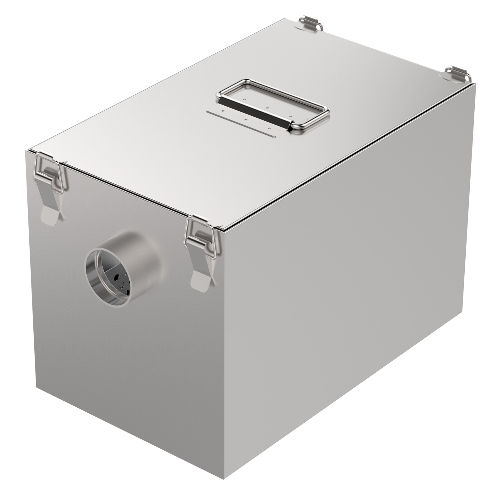 Stainless Steel Grease Trap 38L, 380x380x290mm 1