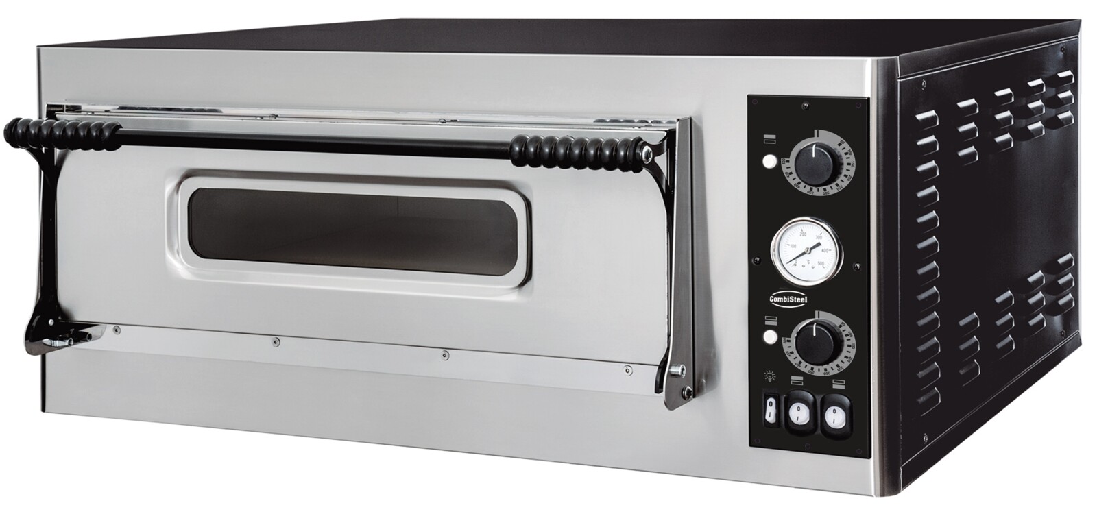 Combisteel Electric Pizza Oven Single Deck, 4 x 32cm Pizzas, 4.7kW 1
