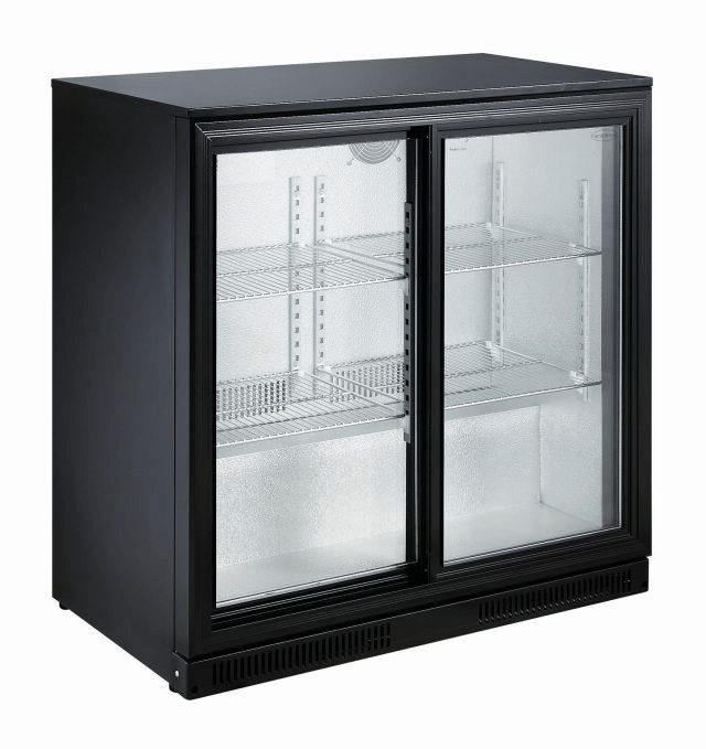 Combisteel Backbar Cooler Black 2 Sliding Doors, 198L, Ventilated 1