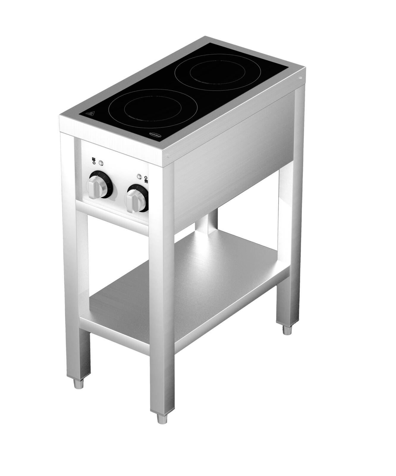 Combisteel Induction Stove 2 Hobs, 7 kW, Open Frame 2