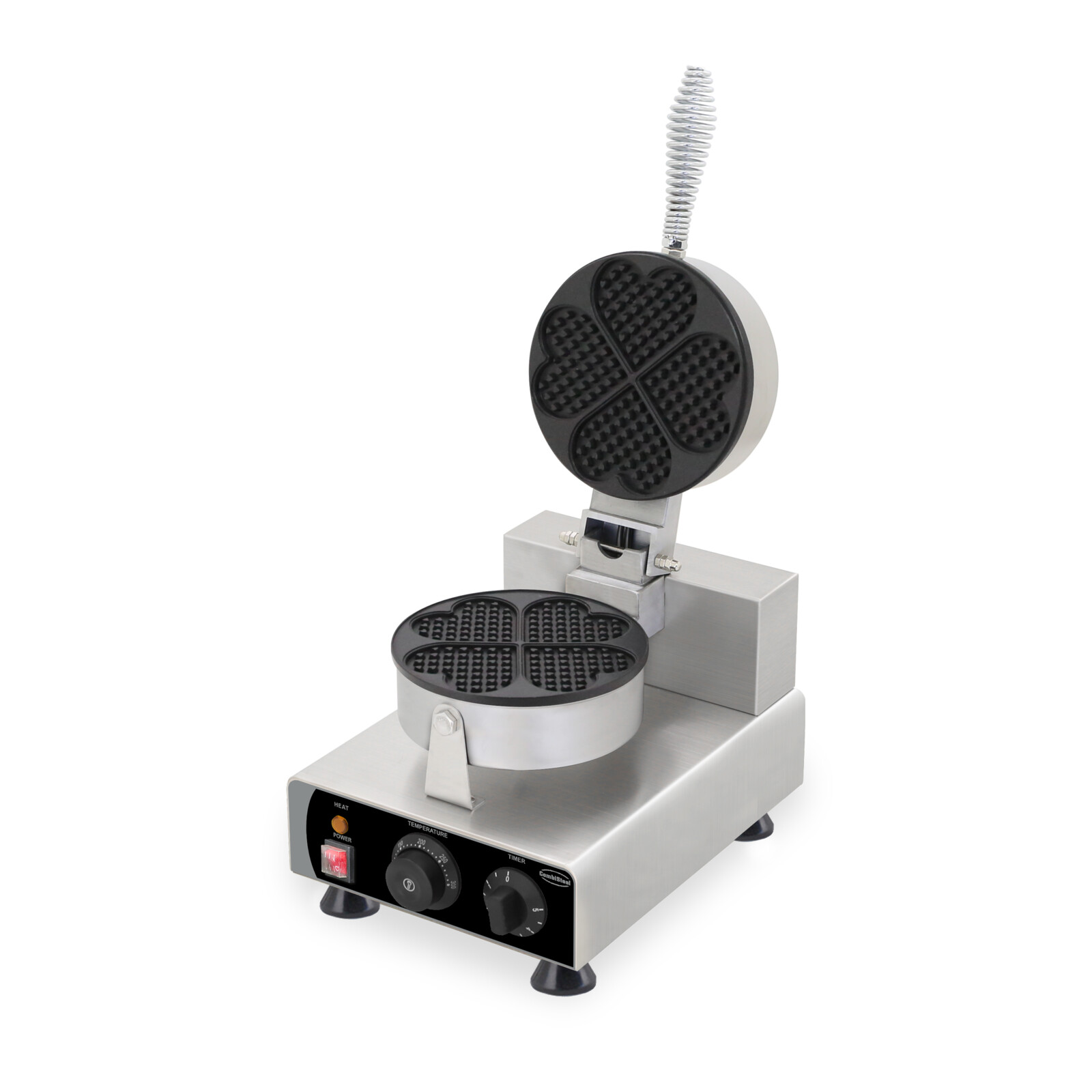 Combisteel Heart-Shaped Waffle Iron 4 Pieces, 1 kW Commercial 1