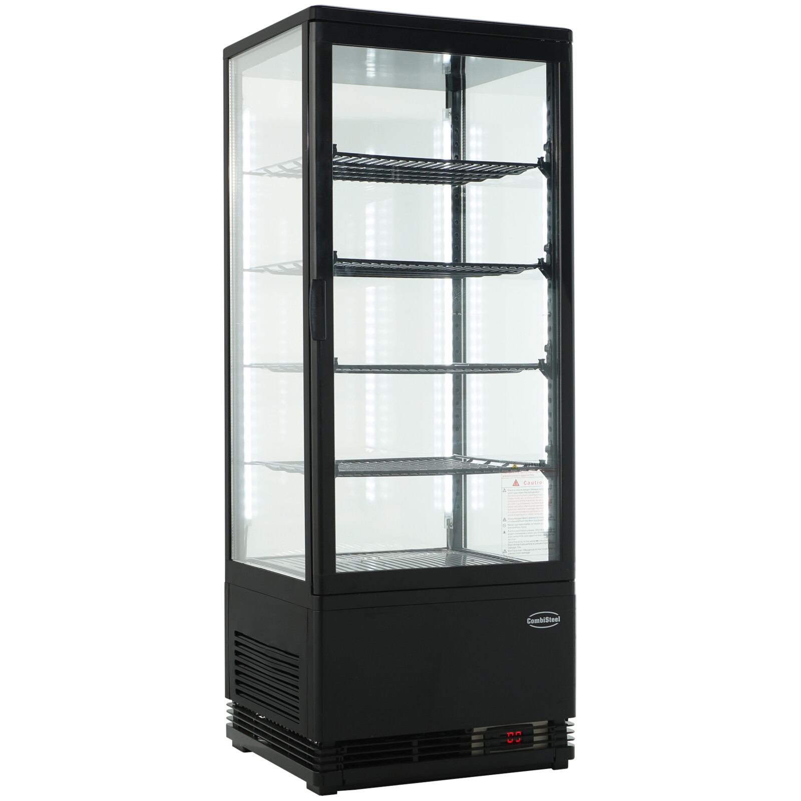 Combisteel Cold Display 98L Black Tabletop Refrigerated Showcase 2