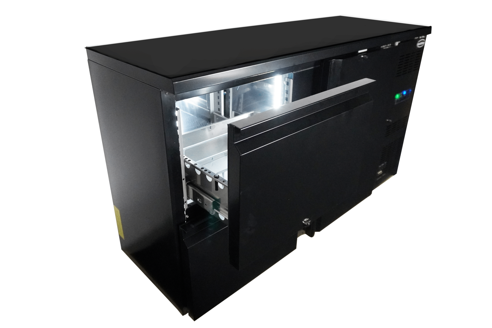 Combisteel Black Bar Cooler 1 Door 2 Drawers, 350L Capacity 4