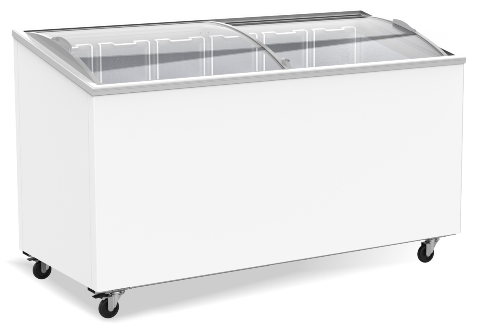 Combisteel Chest Freezer Glass Cover 461L, Manual Defrost, Mobile 1