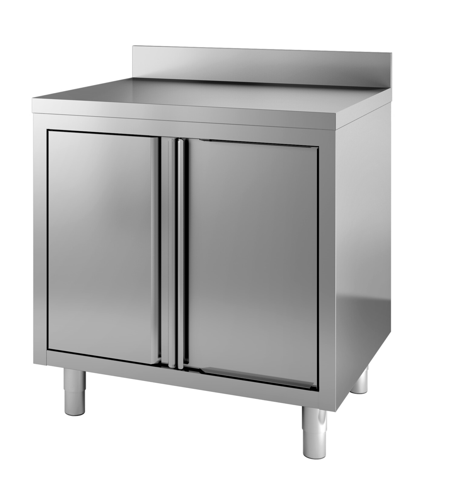 Combisteel Worktable with Hinged Doors 800x700mm, Stainless Steel 1