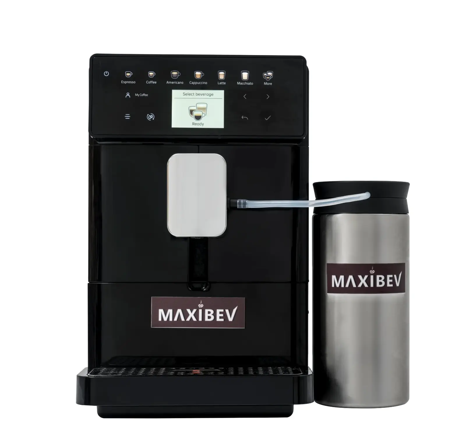Maxibev BTC-10 Auto Coffee Machine with 1.3L Tank & Milk Flask 1