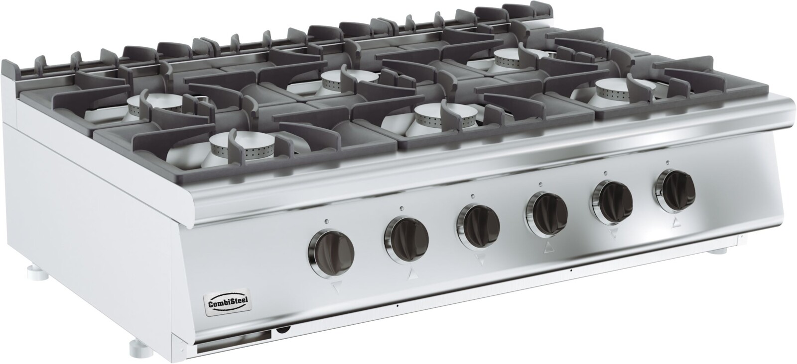 Combisteel Base 700 Gas Range 6 Burner, 39 kW, Tabletop 1