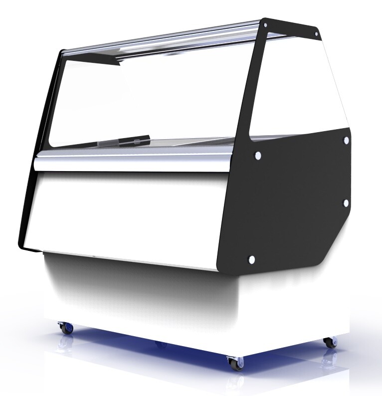 Combisteel Ibiza Ice Cream Display 8x5L, Mobile Freezer with LED 4