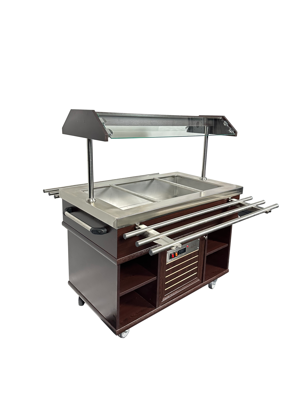 Combisteel Hot Buffet GN 3/1, 3kW LED, Mahogany Finish 3