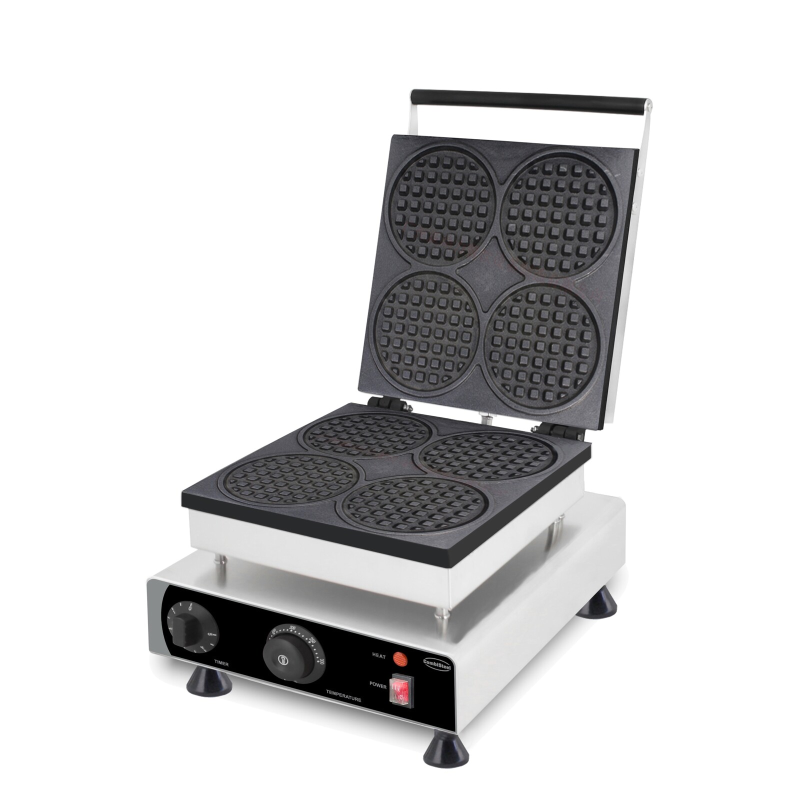 Combisteel Round Waffle Iron 4-Piece, 1.75 kW, Tabletop 1