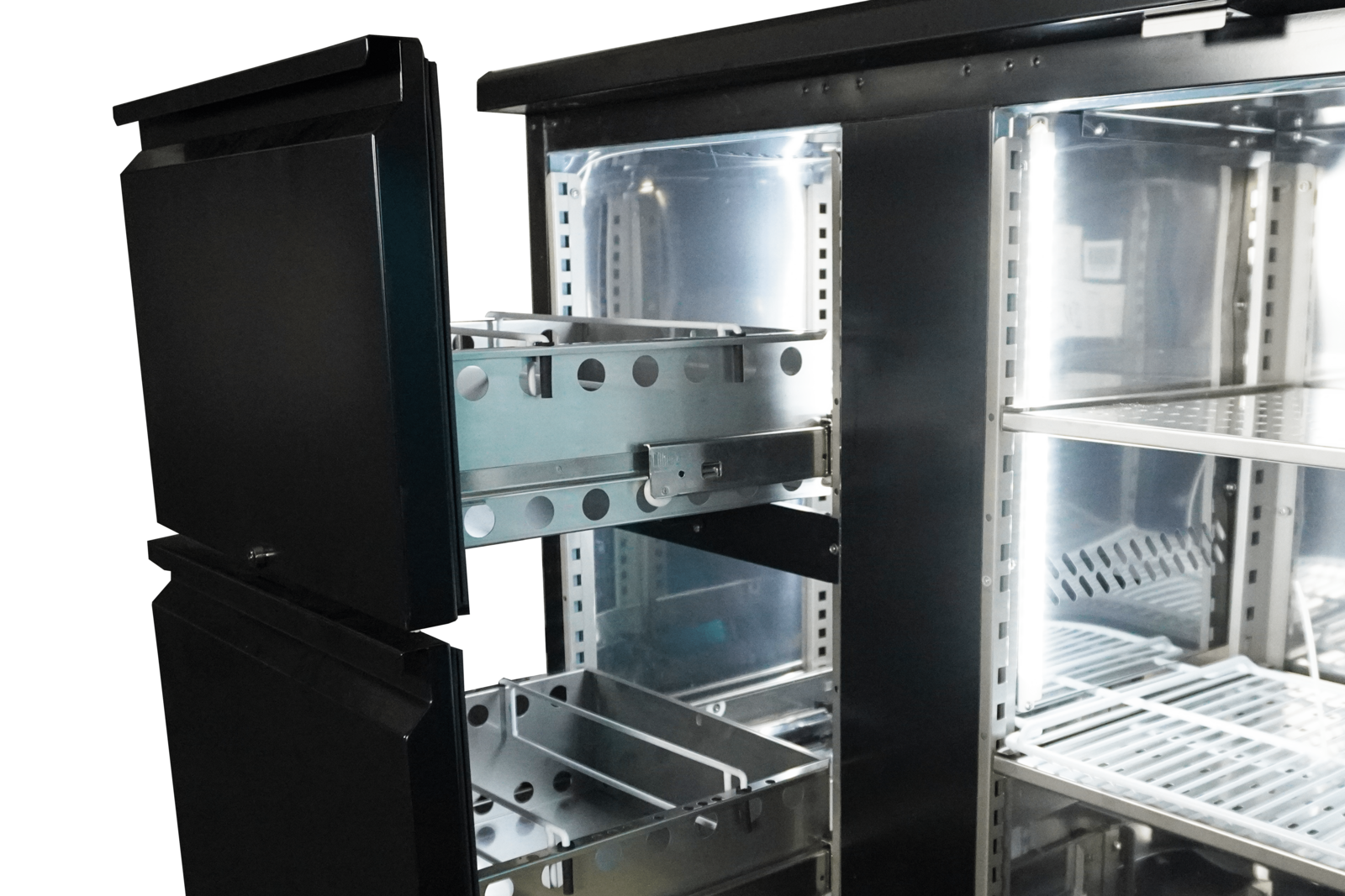 Combisteel Black Bar Cooler 1 Door 2 Drawers, 350L Capacity 5