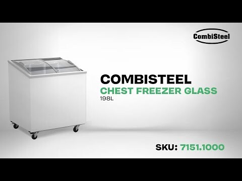 Combisteel Chest Freezer Glass Cover 198L Manual Defrost 6