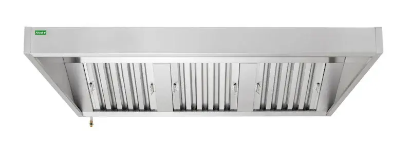 Atlas SC2000 Commercial Extractor Canopy Hood 2000mm Stainless Steel 1