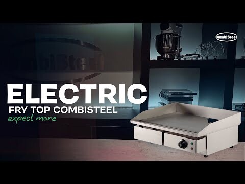 Combisteel Electric Fry Top 3 kW, Smooth Surface, Tabletop 6