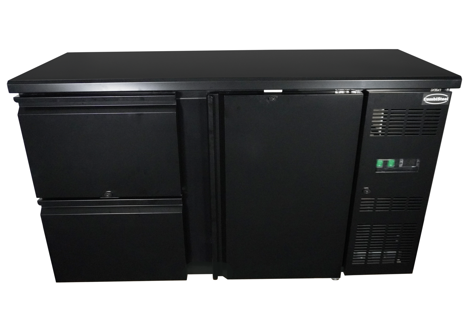 Combisteel Black Bar Cooler 1 Door 2 Drawers, 350L Capacity 2