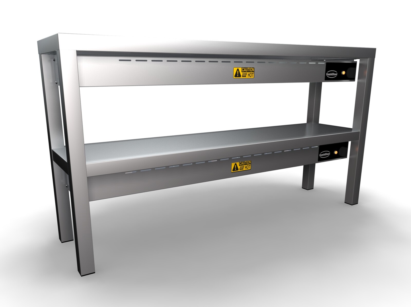 Combisteel Heated Overshelf 2 Level 1200mm, 6x250W Ceramic Heaters 2