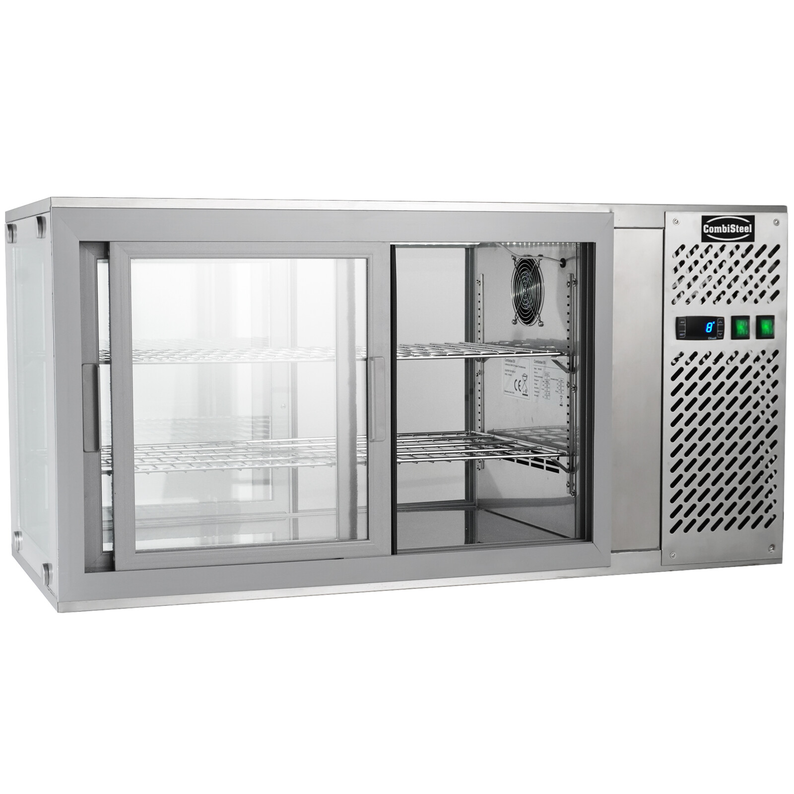 Combisteel Dessert Display Case 150L, Refrigerated LED Showcase 4