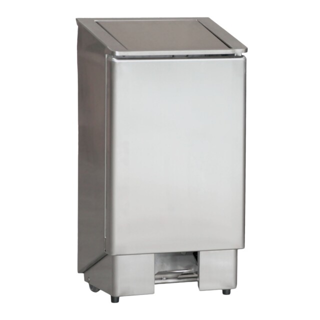 Combisteel Waste Bin with Foot Pedal 90L Stainless Steel 1
