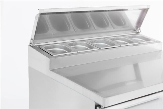 Combisteel Saladette 2 Door, 5x1/6GN Container, 903mm Wide 4