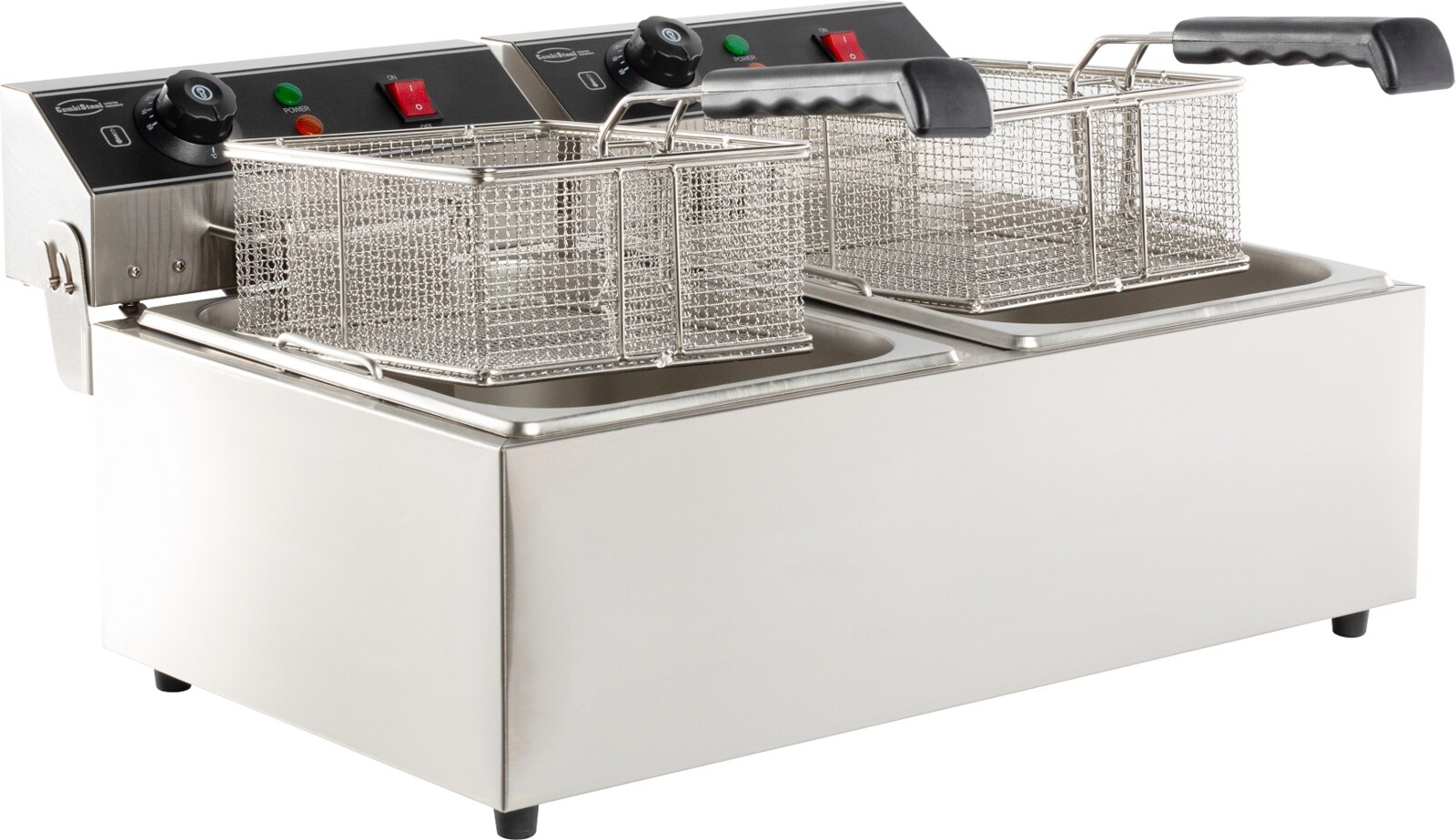 Combisteel Electric Counter Fryer 2x6L Dual Basin, 6.6kW 2