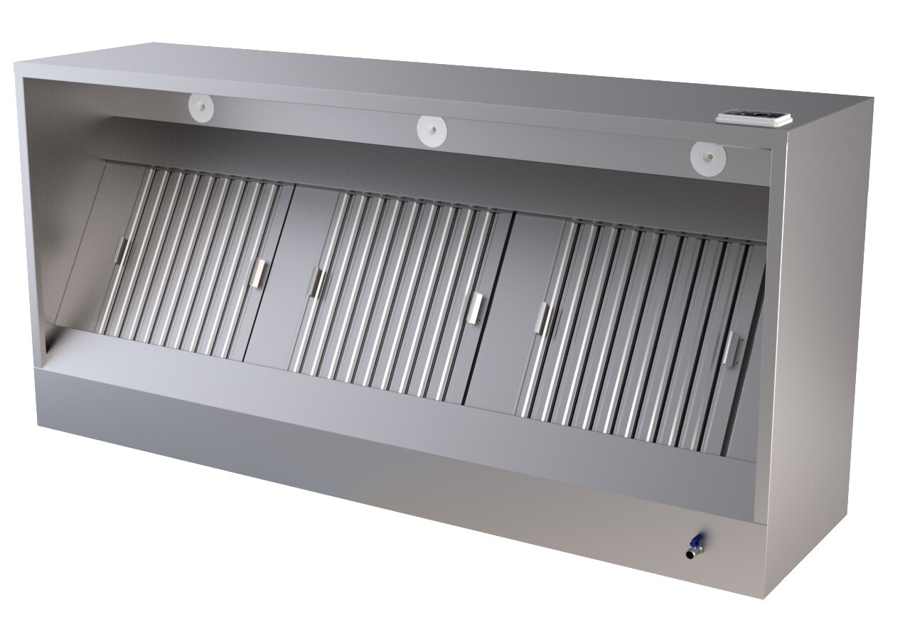 Combisteel Wall-Mounted Hood 1600mm, 1000 m³/h Extraction 2